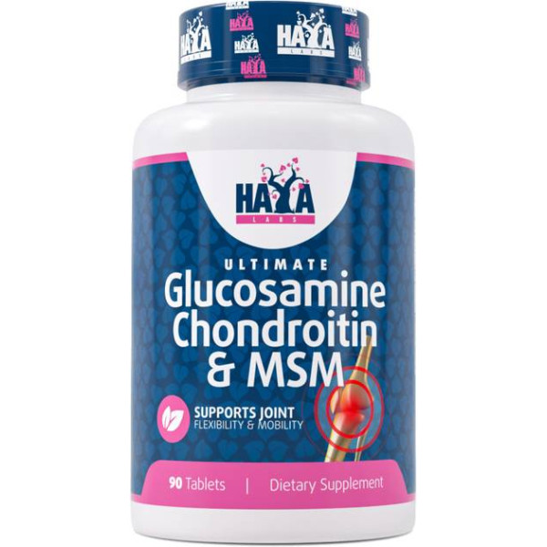 Глюкозамін, Хондроїтин МСМ Haya Labs Ultimate Glucosamine Chondroitin & MSM Complex 90 таблеток