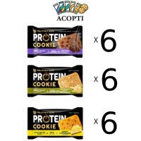 Блок протеїнового печива Go On Nutrition Cookie МІКС Смаків 50 г – 18 шт. (без цукру)