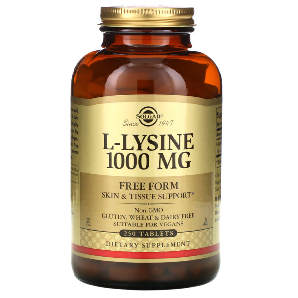 Solgar L-Lysine 1000 mg - 250 таблеток