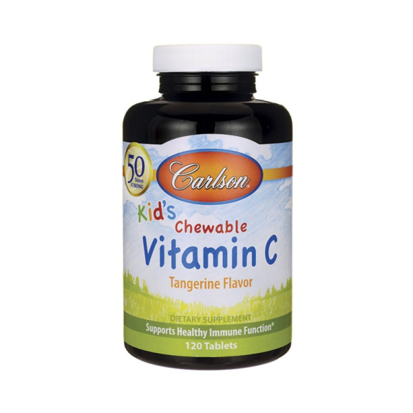 Carlson Labs Kid's Chewable Vitamin C 250 mg 1 g of Sugars 120 таблеток