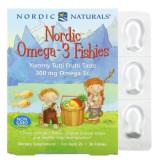 Nordic Naturals Nordic Omega-3 Fishies yummy tutti frutti taste - 36 рыбок