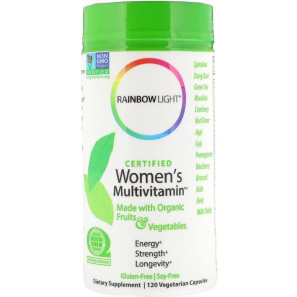 Rainbow Light Certified Women's Multivitamin - 120 вегетаріанських капсул
