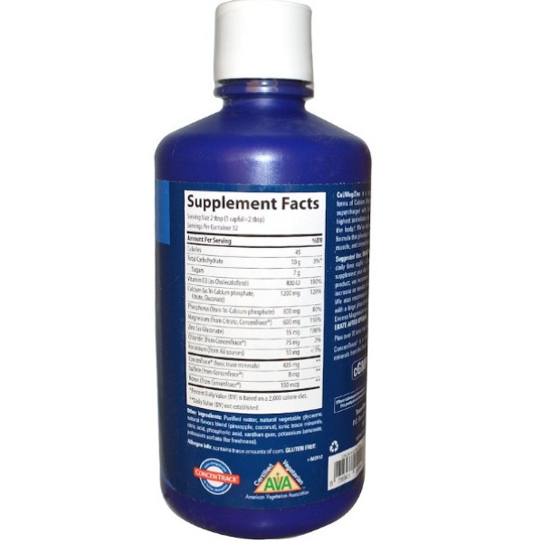 Trace Minerals Cal/Mag/Zinc Liquid natural pina colada - 473 мл