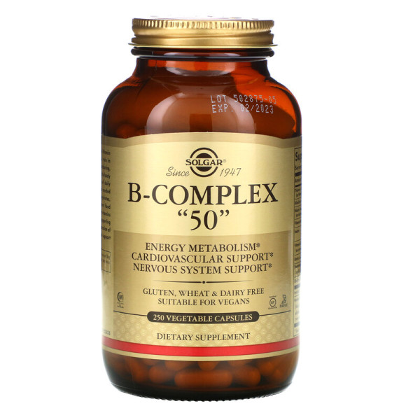 Витамины Solgar B-Complex "50" - 250 капсул