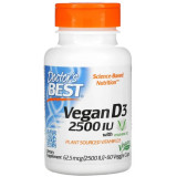 Doctor's BEST Vegan D3 2500 IU with plant sourced vitamin D3 - 60 вегетарианских капсул Doctor's BEST Vegan D3 2500 IU with plant sourced vitamin D3 - 60 вегетарианских капсул