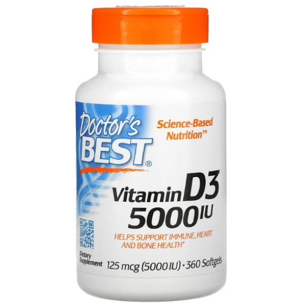 Doctor's BEST Vegan D3 2500 IU with plant sourced vitamin D3 - 60 вегетарианских капсул Doctor's BEST Vegan D3 2500 IU with plant sourced vitamin D3 - 60 вегетарианских капсул