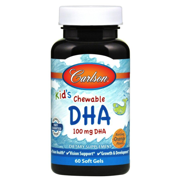 Carlson Labs Kid's Chewable DHA 100 mg - 60 капсул