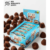Блок Батончиків FitWin Coco Caramel із начинкою, Трюфель 40 г по 20 шт (без цукру)