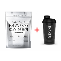 Гейнер Powerful Progress  Super Mass Gainer (4 кг) + ШЕЙКЕР В ПОДАРОК!