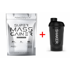 Гейнер Powerful Progress Super Mass Gainer (4 кг) + ШЕЙКЕР У ПОДАРУНОК!