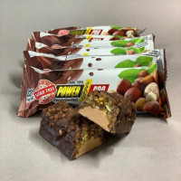 Блок Батончиків Power Pro 32% з горіхами Nutella, 60 грам БЕЗ ЦУКРУ - 20 шт