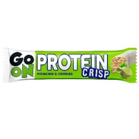 Блок Батончиков Go On Crisp Bar with Фисташка-печенье – 24 шт – 45 грамм
