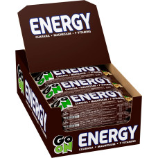 Блок Енергетичних Батончиків Go On Energy Bar, 45 грам - снікерс - 24 шт. + Вітаміни + кофеїн
