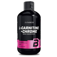 Жироспалювач BioTech USA L-Carnitine 35000 + Chrome (500 мл) зі смаком Апельсин