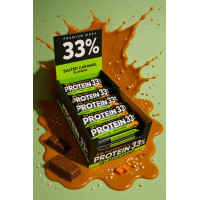 Блок протеїнових батончиків Go On Nutrition Protein Bar 33% 25x50 g Солона карамель (Salted Caramel) - 50 г блок - 25 штук (без цукру)
