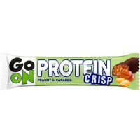 Блок Батончиків Go On Crisp Bar with Арахіс та карамель (peanut&Caramel) - 24 шт - 50 грам