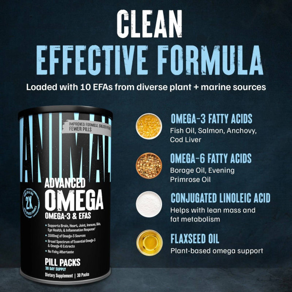 Жирні кислоти Universal Nutrition Animal Omega (30 pack) Жирні кислоти Universal Nutrition Animal Omega (30 pack)