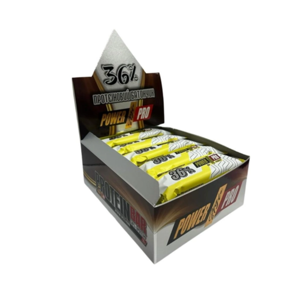 Блок Батончиків Power Pro 36%, 20*60 грам Пломбіріні