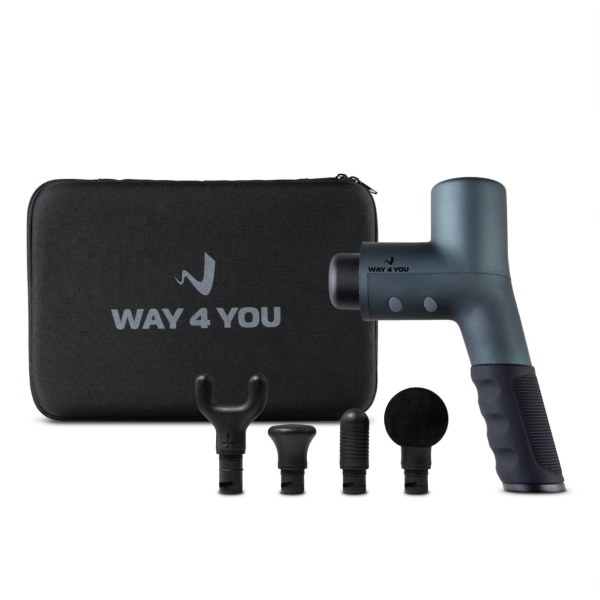Вибрационный ударный массажер-пистолет Way4you "Elite Massager Gun"