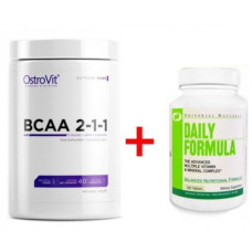 Комплект  Ostrovit BCAA 2-1-1 (400 грамм) + DAILY FORMULA (100 tabs) 