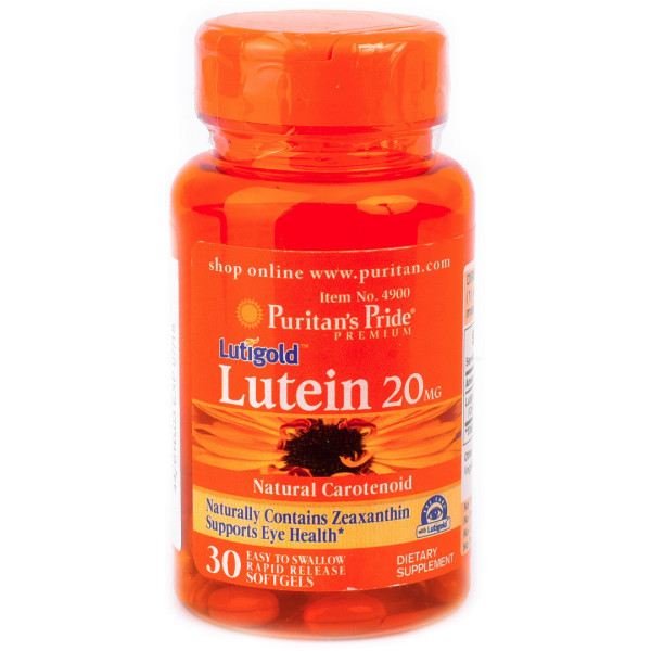 PURITAN'S PRIDE LUTIGOLD LUTEIN 20MG (30 КАПС)