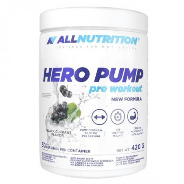 AllNutrition Hero Pump pre workout New formula 420 грам