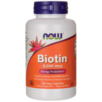 Біотин NOW - Biotin 5000 mcg 120 капсул