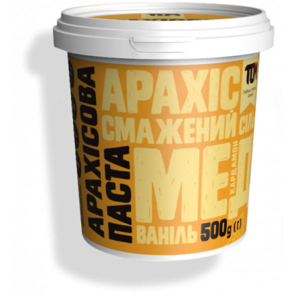 АРАХИСОВАЯ ПАСТА С МЕДОМ И КАРДАМОНОМ 500гр