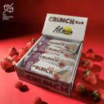 Блок Батончиків FitWin Crunch Bar 25% Лічі-полуниця, 12шт по 50 грам(без цукру)