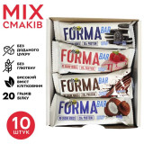 Блок протеїнових батончиків FitWin FORMA Bar, 10 шт по 60 гр MIX смаків (без цукру) Блок протеїнових батончиків FitWin FORMA Bar, 10 шт по 60 гр MIX смаків (без цукру)