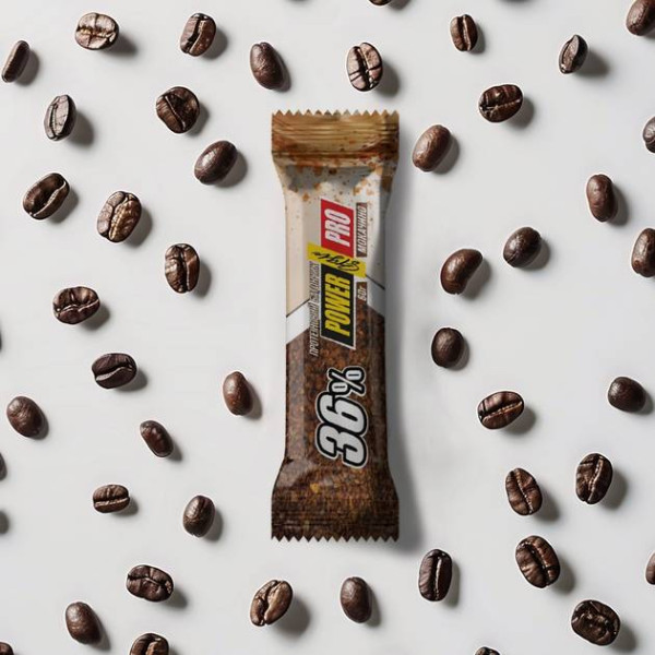 Блок Батончиків Power Pro 36% Sugar Free (Без цукру), 60 грам Мокачіно 20х60 грам