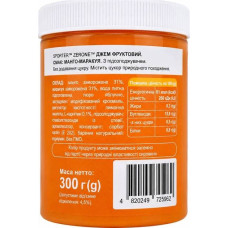 Джем Sporter Zero One фруктовий - 300 г - Манго-маракуя(без цукру)