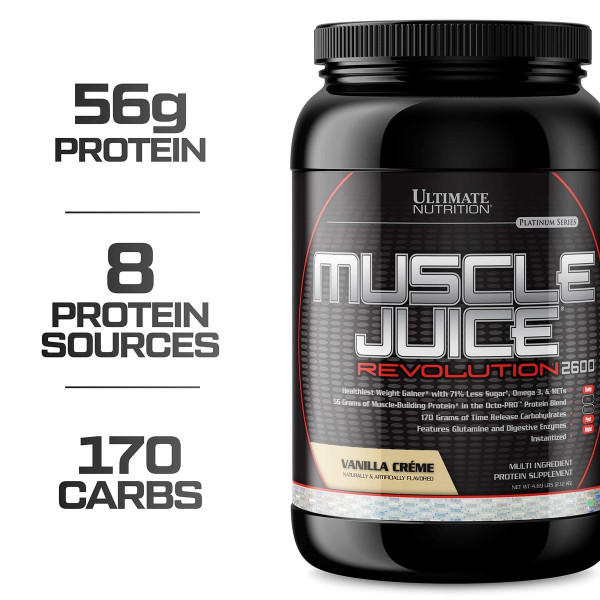 Гейнер Ultimate Nutrition Muscle Juice Revolution (2.1 кг) Гейнер Ultimate Nutrition Muscle Juice Revolution (2.1 кг)