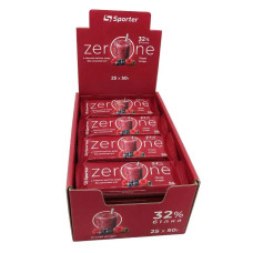 Блок Батончиков Sporter Zero One, 50 грамм Лесные ягоды – 25 штук (Без сахара)