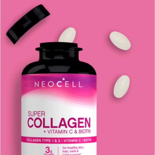 Коллаген с витамином С и биотином NeoCell Super Collagen + Vitamin C & Biotin 180 таблеток