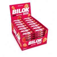 Блок Протеїнових батончиків Sporter Bilok 30% протеїну - 24 шт 60 г Полуниця