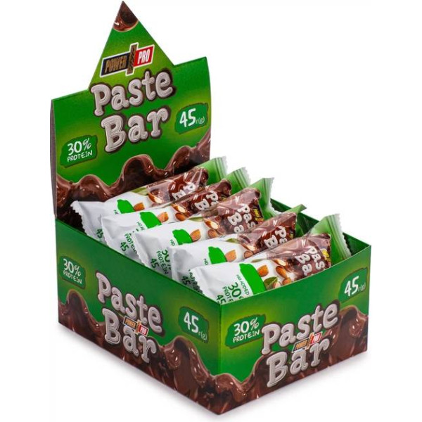 Блок протеїнових батончиків Power Pro Paste Bar 30% Без цукру 45 г х 12 шт Арахіс