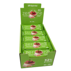 Блок Батончиков Sporter Zero One, 50 грамм Фисташка-малина – 25 штук (Без сахара)