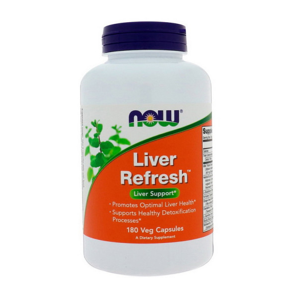 Комплекс для поддержки печени NOW Foods "Liver Refresh" с расторопшей (180 растительных капсул)