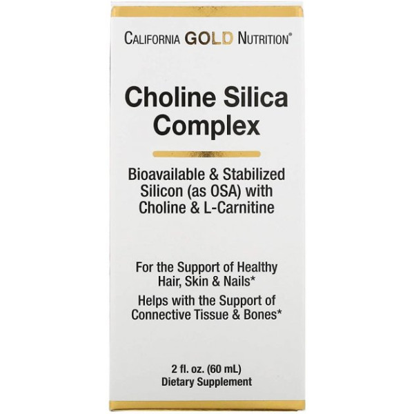 Генератор колагену California Gold Nutrition Choline Silica Complex 60 мл