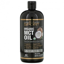 Органічна олія МСТ California GOLD Nutrition, Sport "Organic MCT Oil" тригліцериди середнього ланцюга (946 мл)