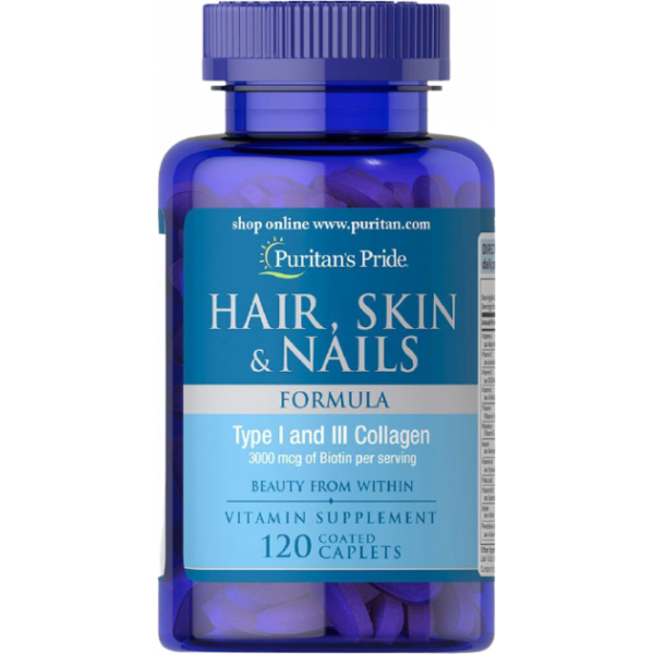 Hair, Skin & Nails Formula (120 таблетс)
