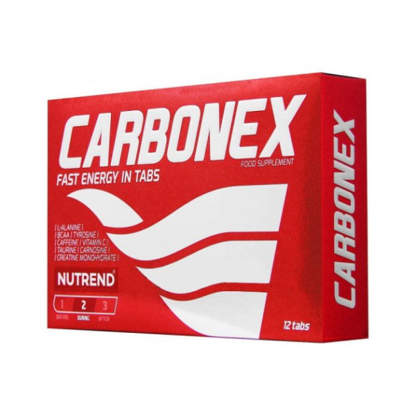 Предтренировочный комплекс Nutrend CarboNex, 12 таблеток