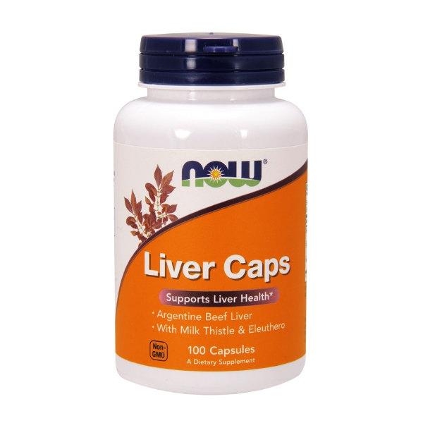 Натуральна добавка Очищення печінки Liver Caps Now Foods 100 капсул