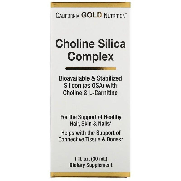 Генератор колагену California Gold Nutrition Choline Silica Complex 30 мл