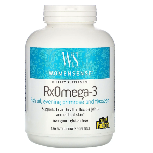Жирные кислоты Natural Factors WomenSense RxOmega-3 120 капсул