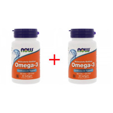 Комплект 30+30 Риб'ячий жир Now Omega-3 1000 mg Molecularly Distilled Softgels 30 капс