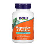 Кальций и магний  NOW Foods Calcium And Magnesium +Zinc + D3 - 100 таблеток