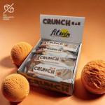 Блок Батончиків FitWin Crunch Bar 25% Морозиво та солона карамель 12шт по 50 грам(Без цукру)