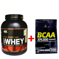 Комплект: ON - 100% Whey Gold Standard (2.27 кг) + Olimp BCAA Xplode (1 кг)